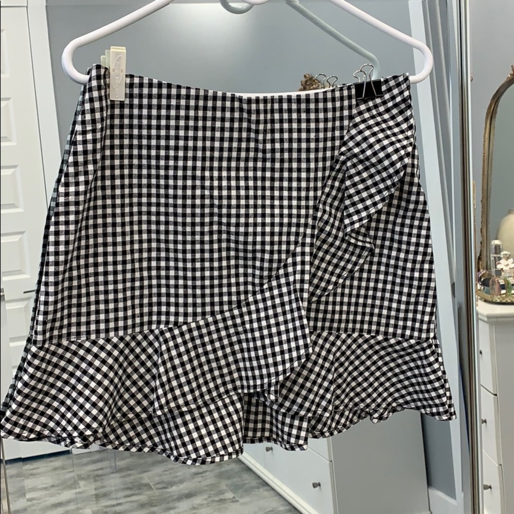 Checked skirt